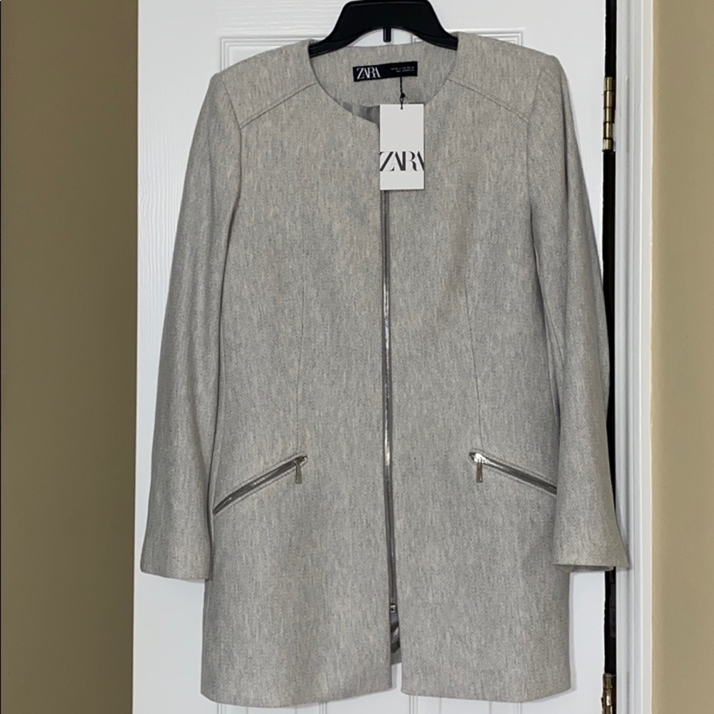 Zara zipper coat